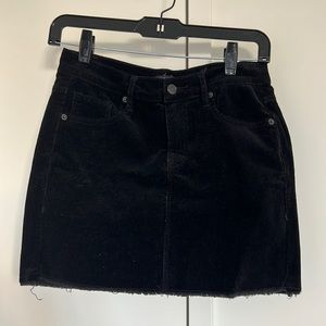 BRANDY MELVILLE Corduroy Black Mini Skirt